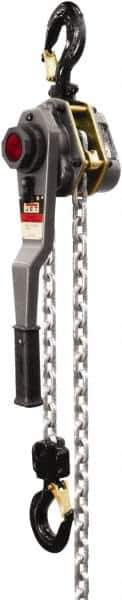 Jet - 6,000 Lb Lifting Capacity, 20' Lift Height, Lever with Overload Protection Hoist - Made from Chain - Apex Tool & Supply