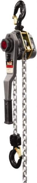 Jet - 6,000 Lb Lifting Capacity, 5' Lift Height, Lever with Overload Protection Hoist - Made from Chain - Apex Tool & Supply