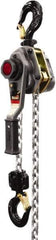 Jet - 5,000 Lb Lifting Capacity, 20' Lift Height, Lever with Overload Protection Hoist - Made from Chain - Apex Tool & Supply