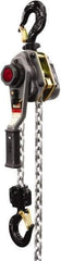 Jet - 5,000 Lb Lifting Capacity, 15' Lift Height, Lever with Overload Protection Hoist - Made from Chain - Apex Tool & Supply