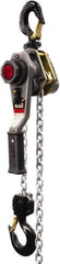 Jet - 3,000 Lb Lifting Capacity, 5' Lift Height, Lever with Overload Protection Hoist - Made from Chain - Apex Tool & Supply