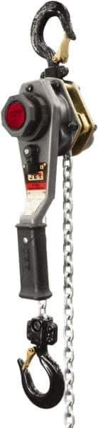 Jet - 2,000 Lb Lifting Capacity, 15' Lift Height, Lever with Overload Protection Hoist - Made from Chain - Apex Tool & Supply