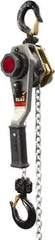 Jet - 2,000 Lb Lifting Capacity, 10' Lift Height, Lever with Overload Protection Hoist - Made from Chain - Apex Tool & Supply