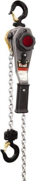 Jet - 1,500 Lb Lifting Capacity, 20' Lift Height, Lever with Overload Protection Hoist - Made from Chain - Apex Tool & Supply