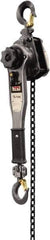 Jet - 1,500 Lb Lifting Capacity, 20' Lift Height, Lever Hoist - Made from Chain, 31 Lb Avg Pull to Lift Rated Load - Apex Tool & Supply
