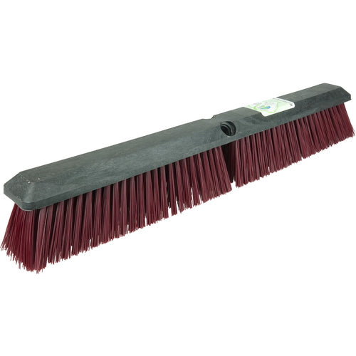24″ Green Works Sweep, Coarse Maroon Fill with Foam Block - Apex Tool & Supply