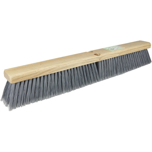 24″ Green Works Sweep, Fine Grey Fill with Rubberwood Block - Apex Tool & Supply