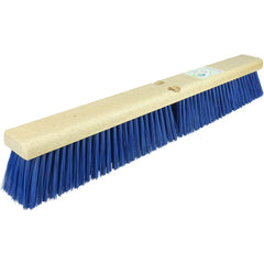 24″ Green Works Sweep, Medium Blue Fill with Rubberwood Block - Apex Tool & Supply