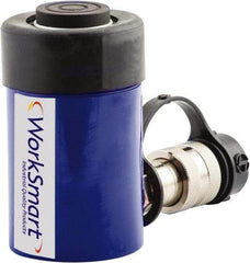 Value Collection - 15 Ton, 0.98" Stroke, 3.07 Cu In Oil Capacity, Portable Hydraulic Single Acting Cylinder - 3.14 Sq In Effective Area, 4.88" Lowered Ht., 5.86" Max Ht., 2" Cyl Bore Diam, 1.63" Plunger Rod Diam, 10,000 Max psi - Apex Tool & Supply