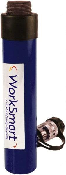 Value Collection - 10 Ton, 5.95" Stroke, 13.33 Cu In Oil Capacity, Portable Hydraulic Threaded Cylinder - 2.24 Sq In Effective Area, 11.46" Lowered Ht., 17.41" Max Ht., 1.49" Plunger Rod Diam, 10,000 Max psi - Apex Tool & Supply