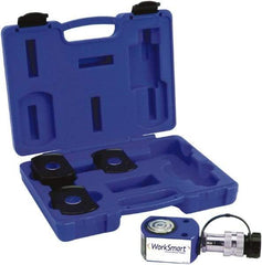 Value Collection - 10 Ton, 0.43" Stroke, 1.01 Cu In Oil Capacity, Portable Hydraulic Flat Body Kit Cylinder - 2.36 Sq In Effective Area, 1.69" Lowered Ht., 2.12" Max Ht., 1.73" Cyl Bore Diam, 1.5" Plunger Rod Diam, 10,000 Max psi - Apex Tool & Supply