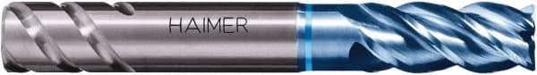 HAIMER - 5/16", 4 Flute, Single End, Solid Carbide, Corner Chamfer End Mill - 2-3/16" OAL, Right Hand Flute, 5/8" LOC, Right Hand Cut - Apex Tool & Supply