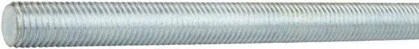 Made in USA - 3/8-16 1-1/2" OAL Fully Threaded Stud - Carbon Steel, Zinc-Plated Finish, Inch & Metric - Apex Tool & Supply