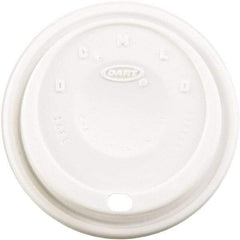 DART - Cappuccino Dome Sipper Lids, Fits 12-24 oz Cups, 1000/Carton - White - Apex Tool & Supply