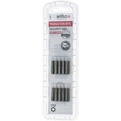 Wiha - 25mm Hex Screwdriver Bit - 1/4" Drive, 1" OAL - Apex Tool & Supply