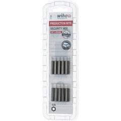 Wiha - 25mm Hex Screwdriver Bit - 1/4" Drive, 1" OAL - Apex Tool & Supply