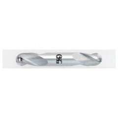1/4" Dia. - 2-1/2" OAL - Bright CBD - Double - Ball Nose SE EM - 3 FL - Apex Tool & Supply