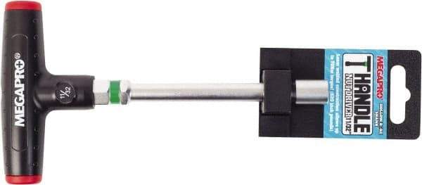 Megapro - 11/32" Hollow Shaft Nutdriver - T-Handle Handle, 7" OAL - Apex Tool & Supply
