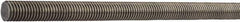 Value Collection - M14x2 UNC (Coarse), 2m Long, Stainless Steel General Purpose Threaded Rod - Uncoated, Right Hand Thread - Apex Tool & Supply