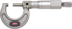 SPI - 10 to 11" Range, 0.0001" Graduation, Mechanical Outside Micrometer - Ratchet Stop Thimble, 6.11" Throat Depth, Accurate to 0.0003" - Apex Tool & Supply