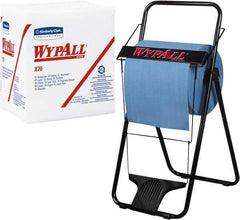 WypAll - X70 1/4 Fold Shop Towel/Industrial Wipes - Poly Pack, 12-1/2" x 12-1/2" Sheet Size, White - Apex Tool & Supply