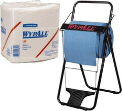 WypAll - L30 1/4 Fold General Purpose Wipes - Poly Pack, 13" x 12-1/2" Sheet Size, White - Apex Tool & Supply