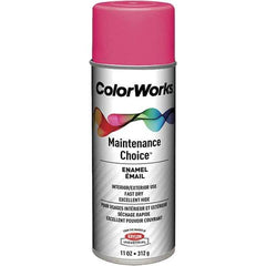 Krylon - Zinger Pink, 11 oz Net Fill, Gloss, Enamel Spray Paint - 15 to 18 Sq Ft per Can, 16 oz Container - Apex Tool & Supply