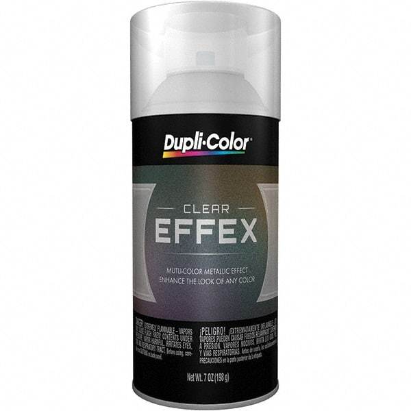 Dupli-Color - Clear, Flat, Glitter Effect Spray Paint - 12 to 14 Sq Ft per Can, 7 oz Container - Apex Tool & Supply