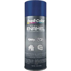 Dupli-Color - Royal Blue, Gloss, Acrylic Enamel Spray Paint - 12 to 14 Sq Ft per Can, 12 oz Container - Apex Tool & Supply