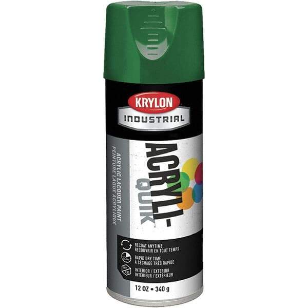 Krylon - Emerald Green, 12 oz Net Fill, Gloss, Aerosol Spray Paint - 15 to 20 Sq Ft per Can, 16 oz Container - Apex Tool & Supply
