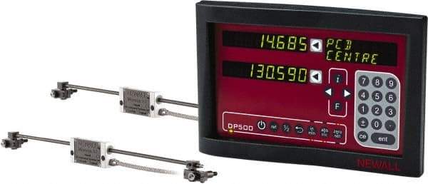 Newall - 3 Axis, 18" X-Axis Travel, 8" Y-Axis Travel, 4" Z-Axis Travel, Milling DRO System - Apex Tool & Supply