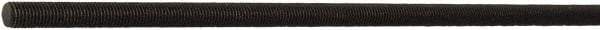 Value Collection - 1/4-20 UNC (Coarse), 3' Long, Stainless Steel General Purpose Threaded Rod - Black Oxide Finish, Right Hand Thread - Apex Tool & Supply