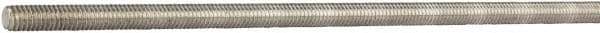 Made in USA - #8-32 UNC (Coarse), 6' Long, Aluminum General Purpose Threaded Rod - Uncoated, Right Hand Thread - Apex Tool & Supply