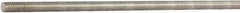 Made in USA - #10-24 UNC (Coarse), 3' Long, Aluminum General Purpose Threaded Rod - Uncoated, Right Hand Thread - Apex Tool & Supply