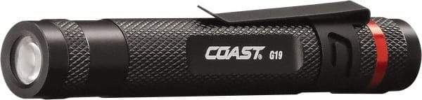 Coast Cutlery - White LED Bulb, 15 Lumens, Industrial/Tactical Flashlight - Black Aluminum Body, 1 AAA Battery Included - Apex Tool & Supply