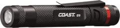 Coast Cutlery - White LED Bulb, 15 Lumens, Industrial/Tactical Flashlight - Black Aluminum Body, 1 AAA Battery Included - Apex Tool & Supply