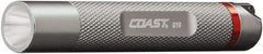 Coast Cutlery - White LED Bulb, 15 Lumens, Industrial/Tactical Flashlight - Silver Aluminum Body, 1 AAA Battery Included - Apex Tool & Supply
