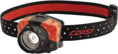 Coast Cutlery - White, Red LED Bulb, 540 Lumens, Hands-free Flashlight - Black, Red Plastic Body, 3 AAA Batteries Included - Apex Tool & Supply