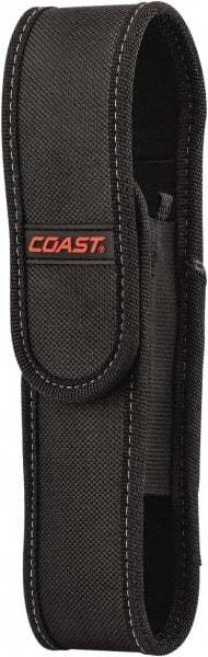 Coast Cutlery - Nylon/Polyester Handheld Flashlight (General Purpose & Industrial) Flashlight Sheath - Black, Compatible with Coast Batteries - Apex Tool & Supply
