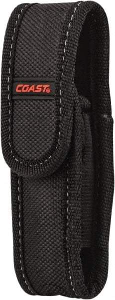 Coast Cutlery - Nylon/Polyester Handheld Flashlight (General Purpose & Industrial) Flashlight Sheath - Black, Compatible with Coast Batteries - Apex Tool & Supply