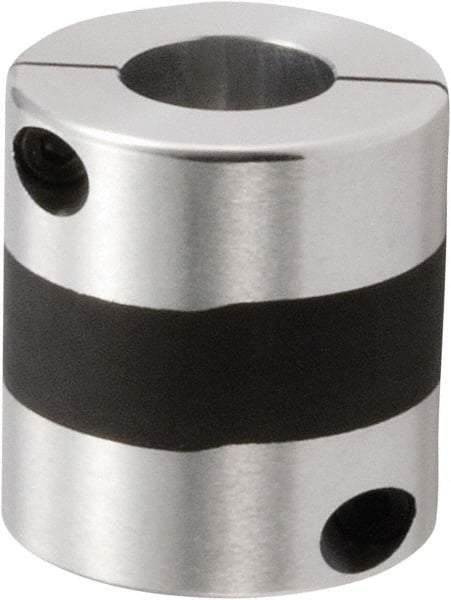 NBK - 12mm Bore, Servo Motor Flexible Coupling - 39mm OD, 48mm OAL, Aluminum Alloy, Clamp Style - Apex Tool & Supply
