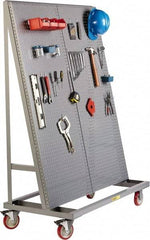 Little Giant - 48" Wide x 60" High x 24" Deep, Mobile Pegboard A-Frame - 1,200 Lb Capacity - Apex Tool & Supply