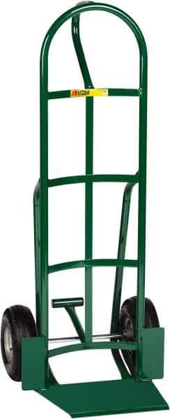 Little Giant - 800 Lb Capacity 49" OAH Hand Truck with Foot Kick - 13-1/2 x 16" Base Plate, Loop Handle, Steel, Pneumatic Wheels - Apex Tool & Supply