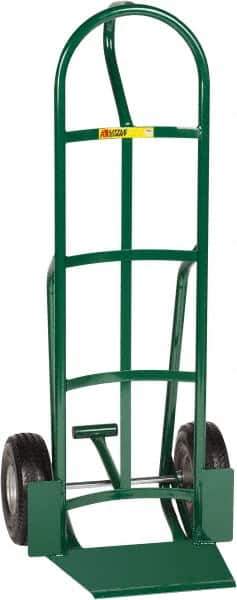 Little Giant - 600 Lb Capacity 49" OAH Hand Truck with Foot Kick - 13-1/2 x 16" Base Plate, Loop Handle, Steel, Flat-Free Microcellular Foam Wheels - Apex Tool & Supply