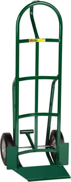 Little Giant - 800 Lb Capacity 49" OAH Hand Truck with Foot Kick - 13-1/2 x 16" Base Plate, Loop Handle, Steel, Solid Rubber Wheels - Apex Tool & Supply