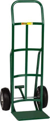 Little Giant - 800 Lb Capacity 47" OAH Hand Truck with Foot Kick - 12 x 14" Base Plate, Continuous Handle, Steel, Pneumatic Wheels - Apex Tool & Supply