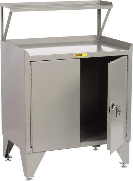 Little Giant - Receiving Station - 36 Inch Wide x 24 Inch Deep x 54-1/2 Inch High, Gray - Apex Tool & Supply
