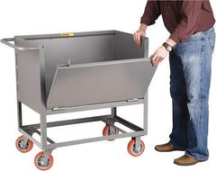 Little Giant - 2,000 Lb Capacity Steel Raised Deck Box Truck - Steel Deck, 24" OAW, 36" Platform Length x 20" Platform Height, Polyurethane Casters - Apex Tool & Supply