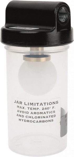 Gast - 1/4 NPT 8 oz Air Compressor Vacuum Trap - Use with Gast Vacuum Pumps - Apex Tool & Supply