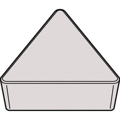 Kennametal - TPU322 Grade KCP25B Carbide Turning Insert - TiOCN Finish, 60° Triangle, 3/8" Inscr Circle, 1/8" Thick, 1/32" Corner Radius - Apex Tool & Supply
